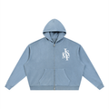 “Jesus set me free” Vintage Wash Full Zip Boxy Hoodie
