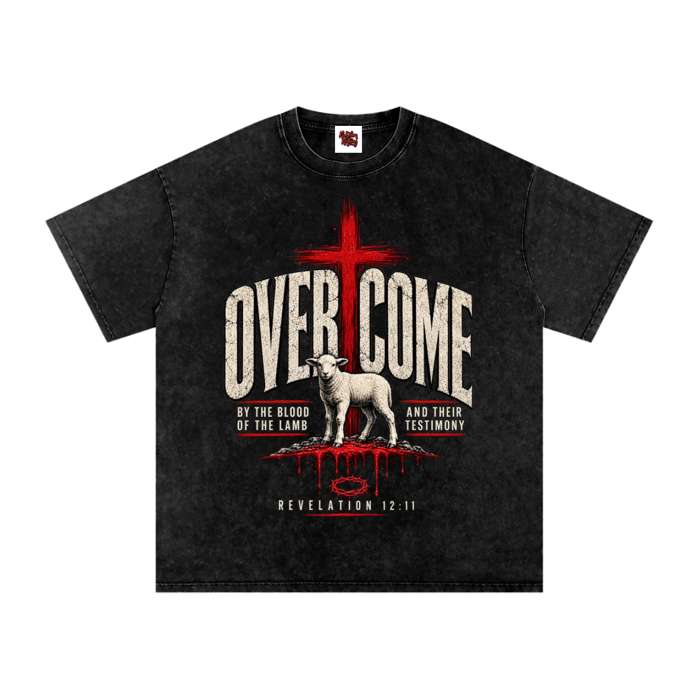 Overcome Washed Oversized Cotton T-Shirt