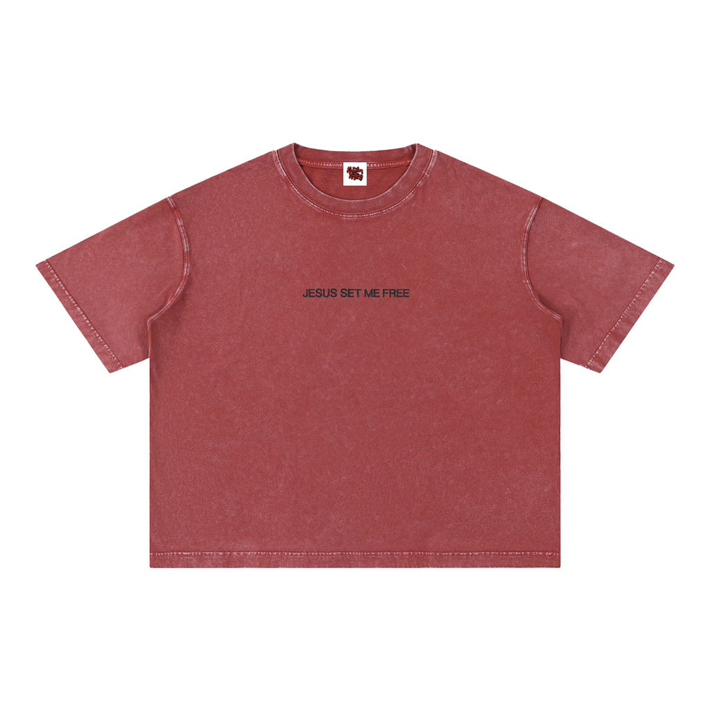 JSMF Mineral Wash Boxy Cotton T-Shirt