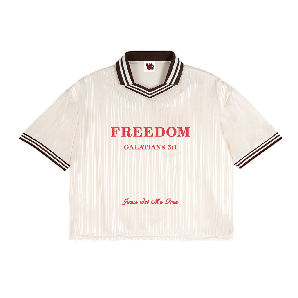 Freedom Contrast Stripes Polo Collar T-Shirt