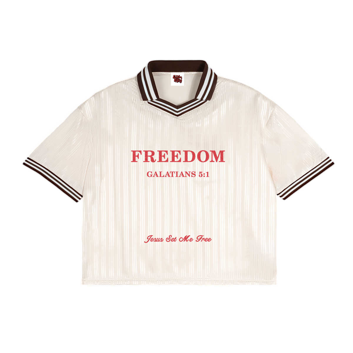 Freedom Contrast Stripes Polo Collar T-Shirt