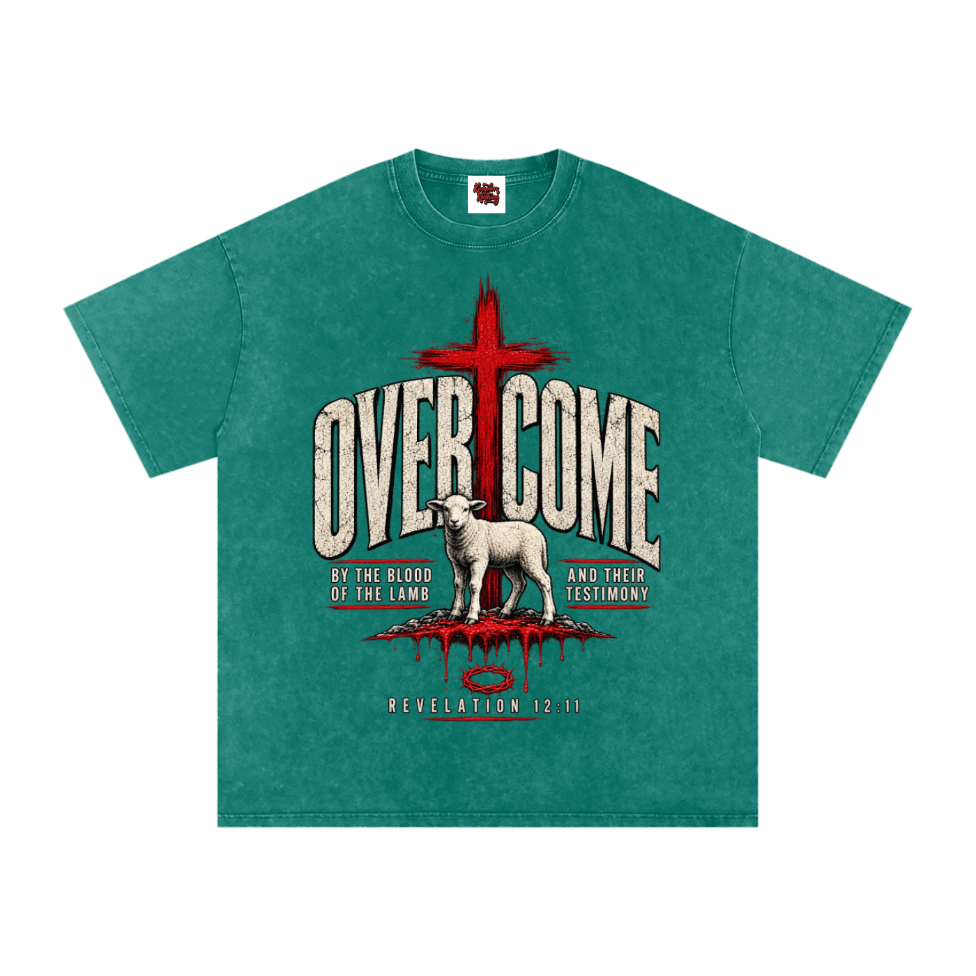 Overcome Washed Oversized Cotton T-Shirt