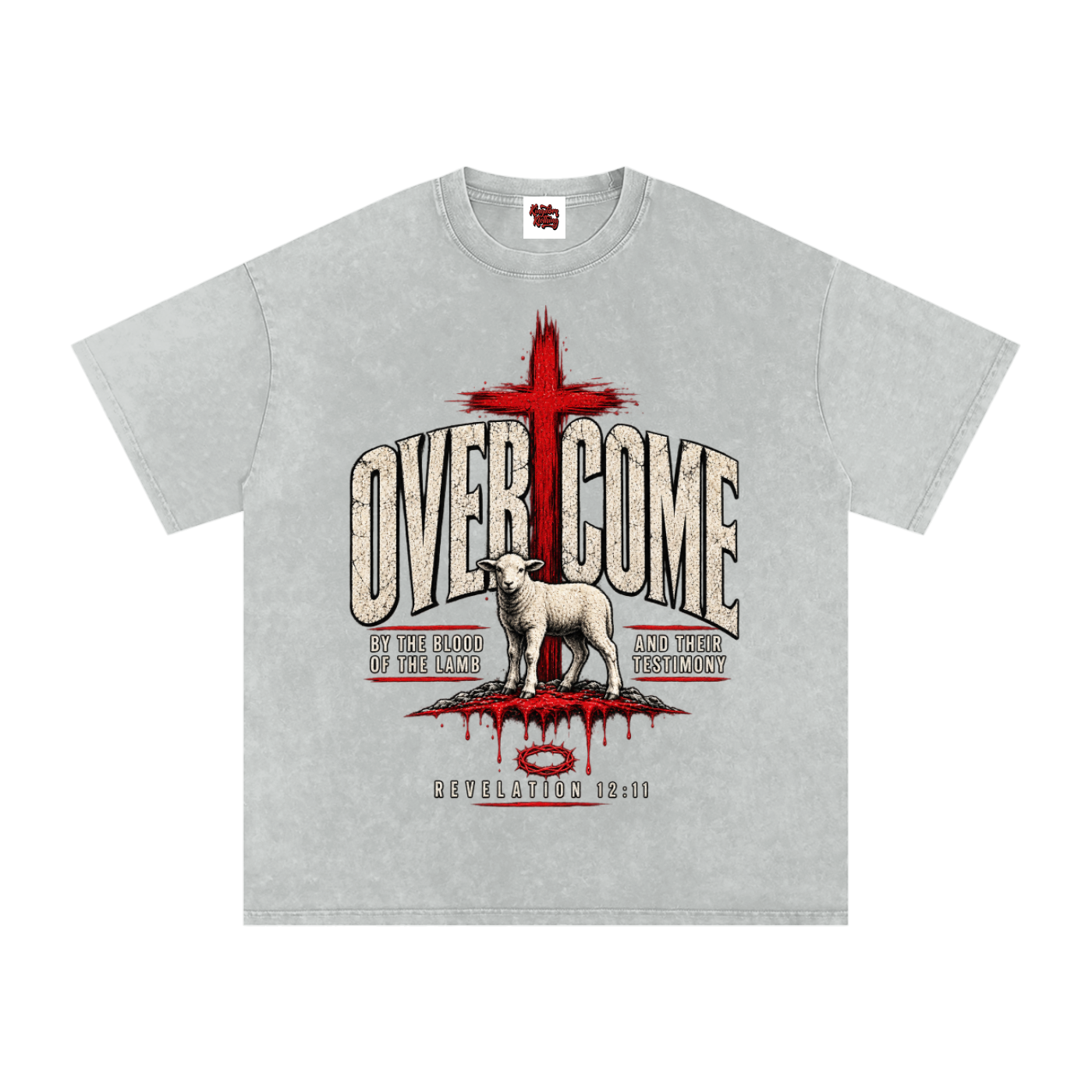Overcome Washed Oversized Cotton T-Shirt