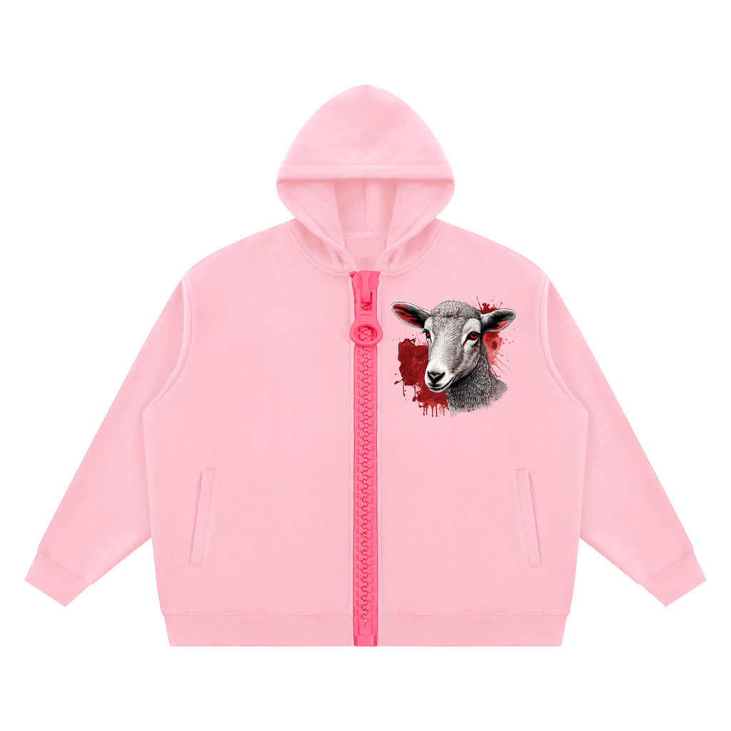 BOL Oversized Fleece Chunky-Zip Hoodie