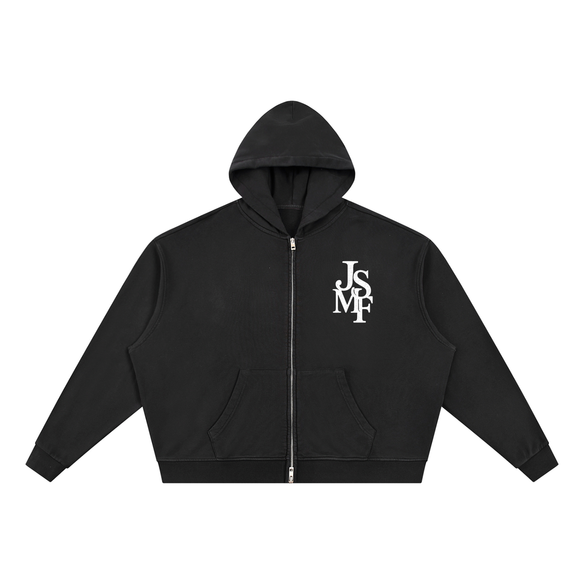 “Jesus set me free” Vintage Wash Full Zip Boxy Hoodie