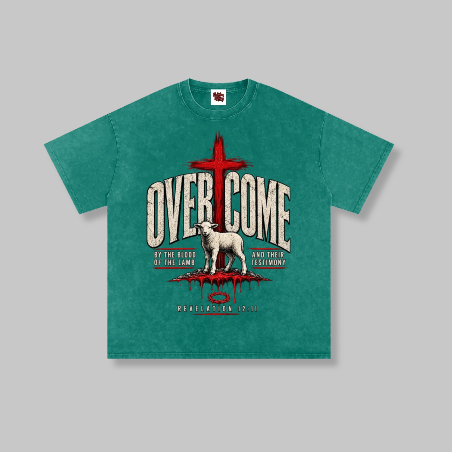 Overcome Washed Oversized Cotton T-Shirt