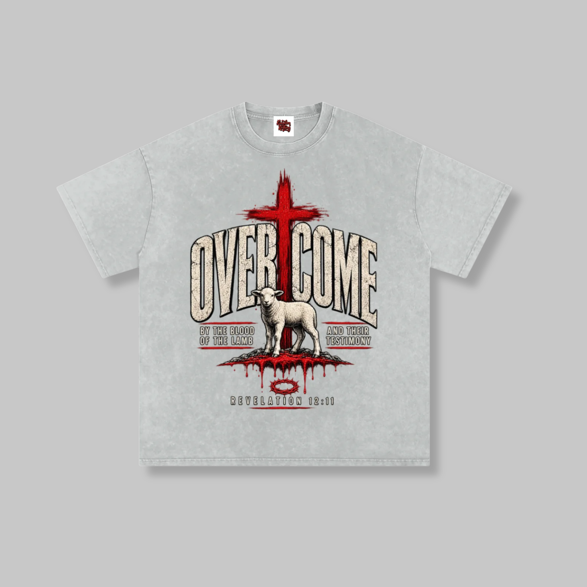 Overcome Washed Oversized Cotton T-Shirt