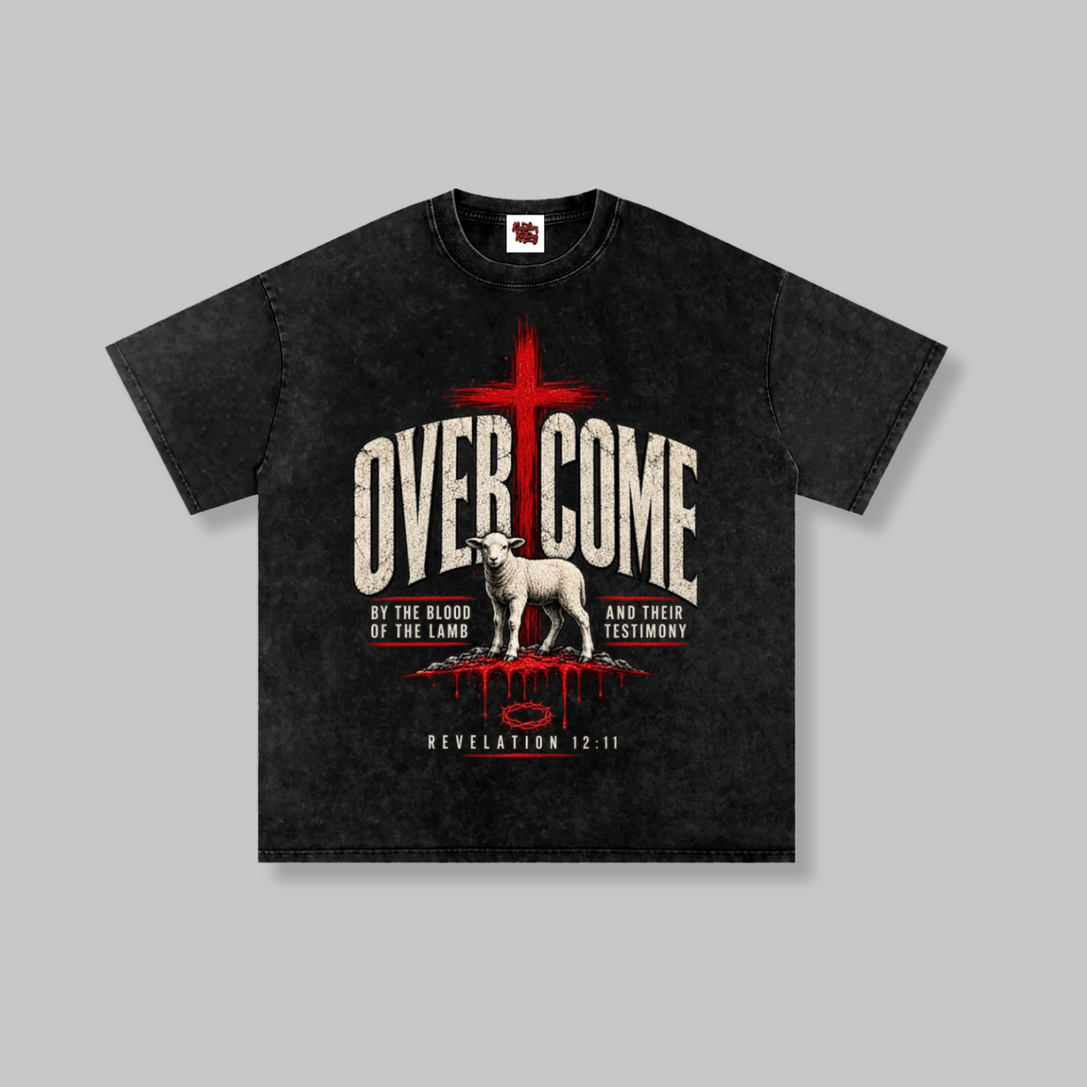 Overcome Washed Oversized Cotton T-Shirt