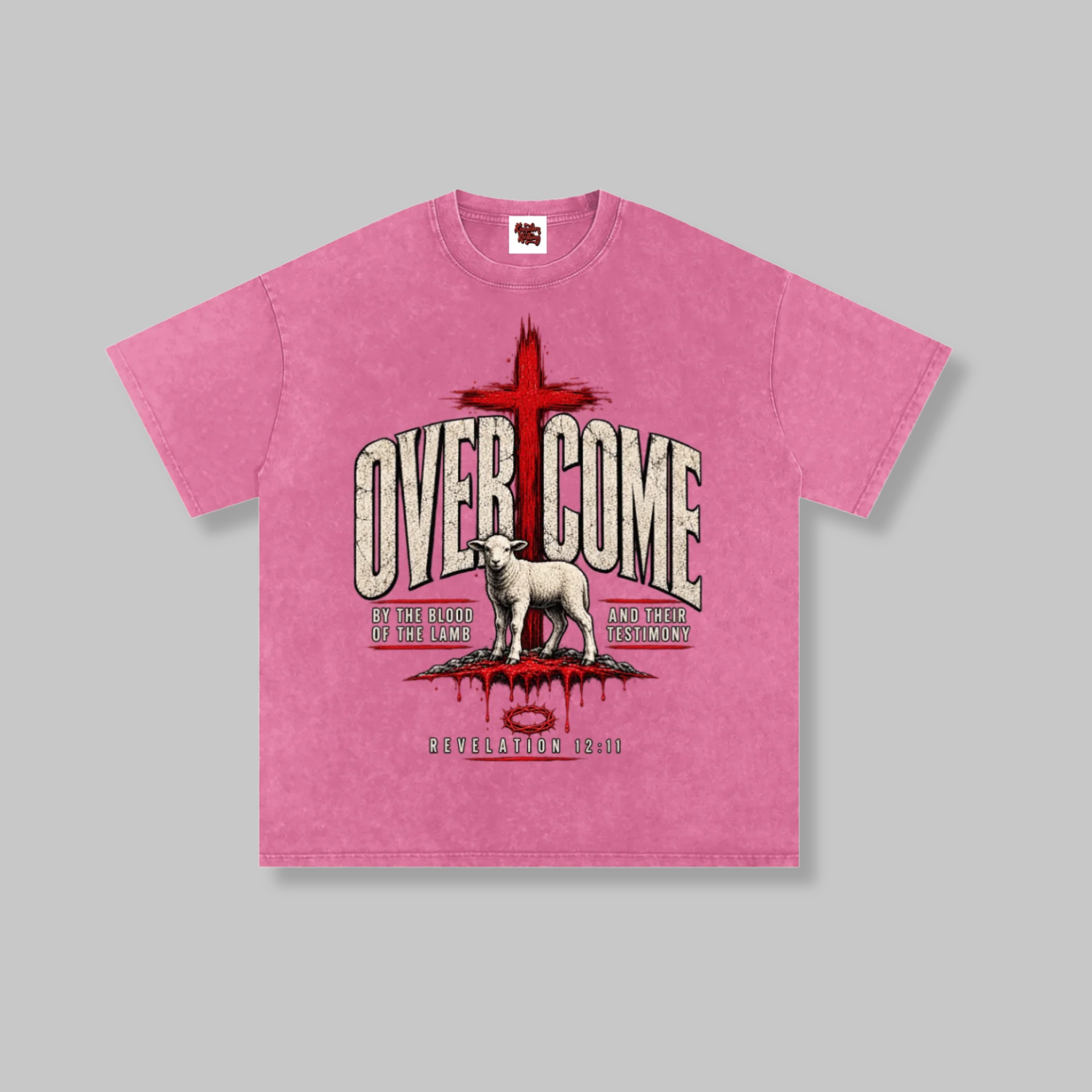 Overcome Washed Oversized Cotton T-Shirt
