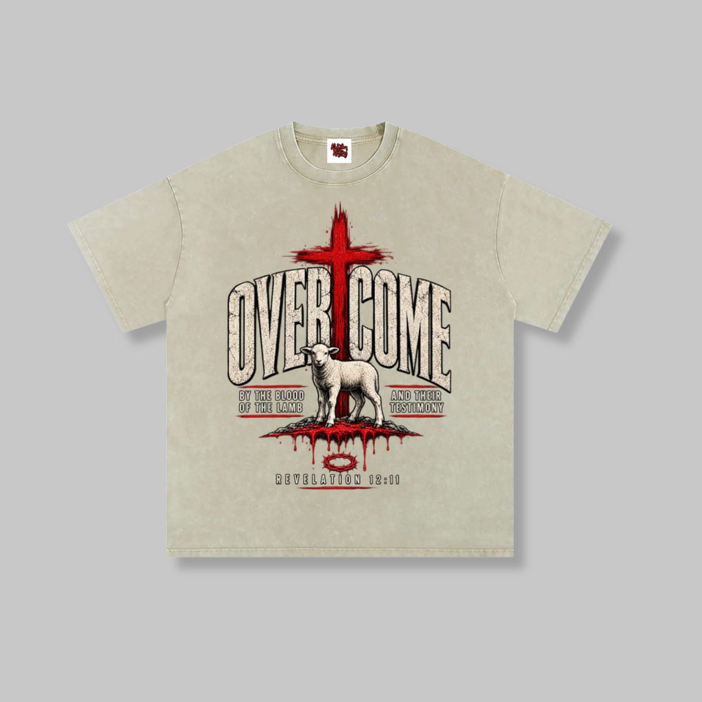 Overcome Washed Oversized Cotton T-Shirt