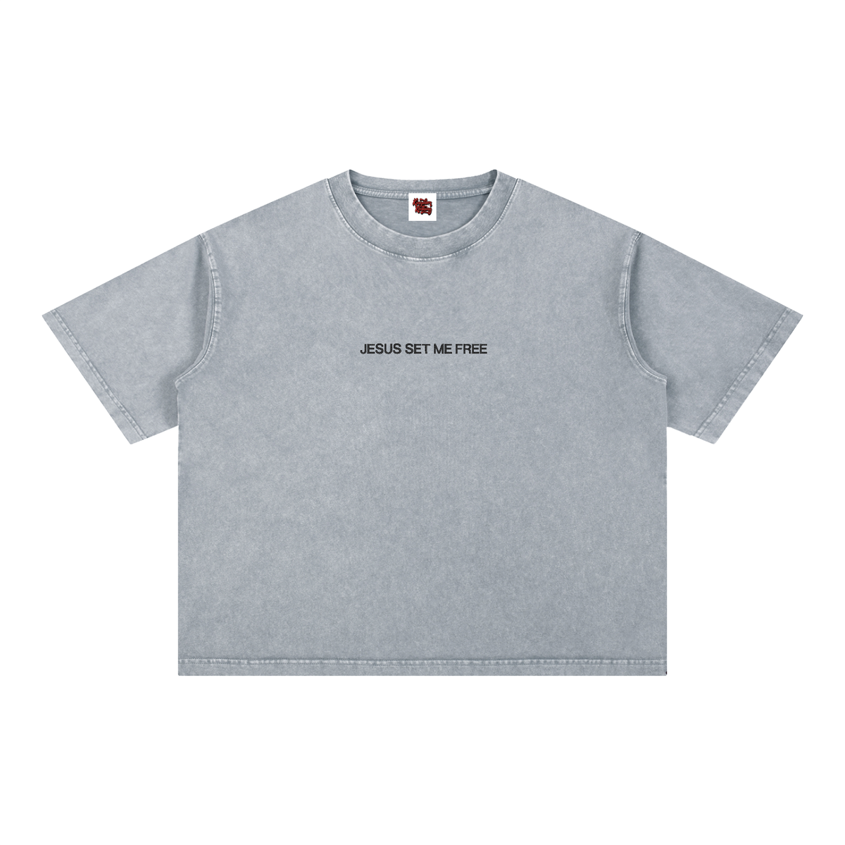 JSMF Mineral Wash Boxy Cotton T-Shirt