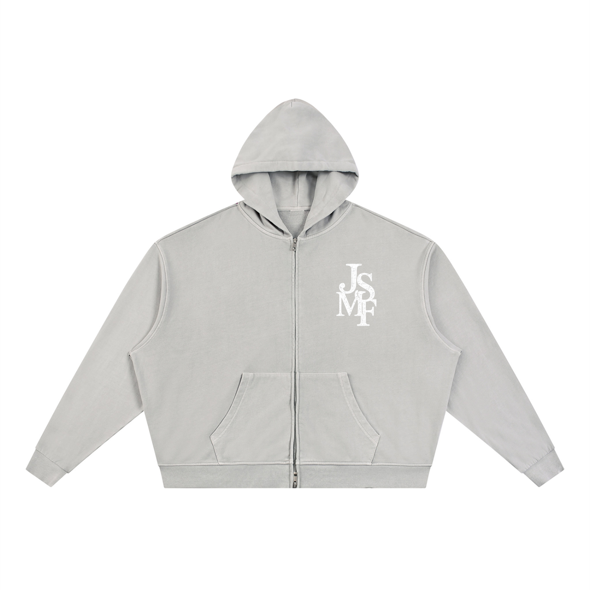 “Jesus set me free” Vintage Wash Full Zip Boxy Hoodie