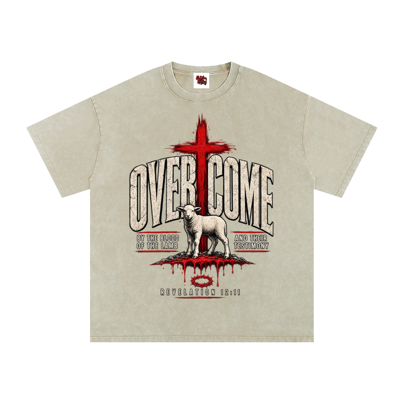 Overcome Washed Oversized Cotton T-Shirt
