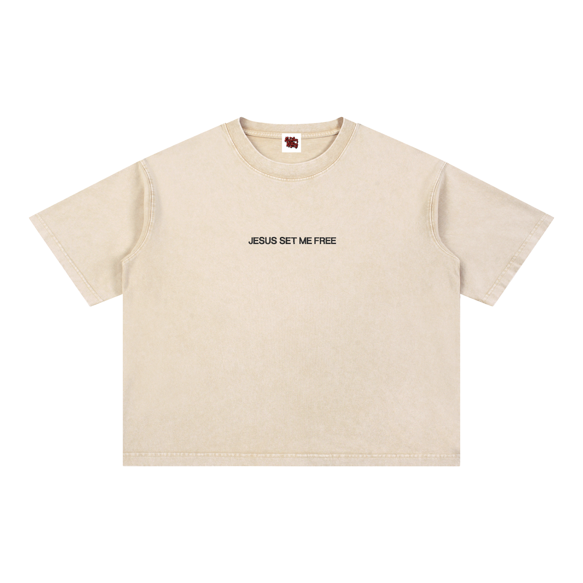 JSMF Mineral Wash Boxy Cotton T-Shirt