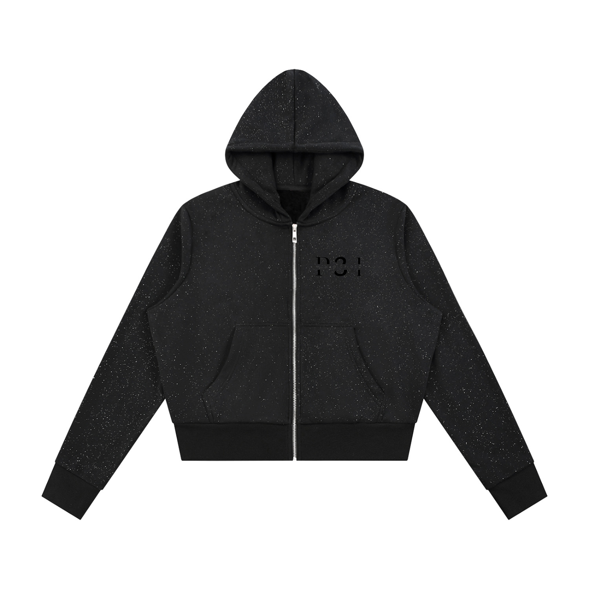 P31 Women's Sparkles Fleece Full Zip Hoodie