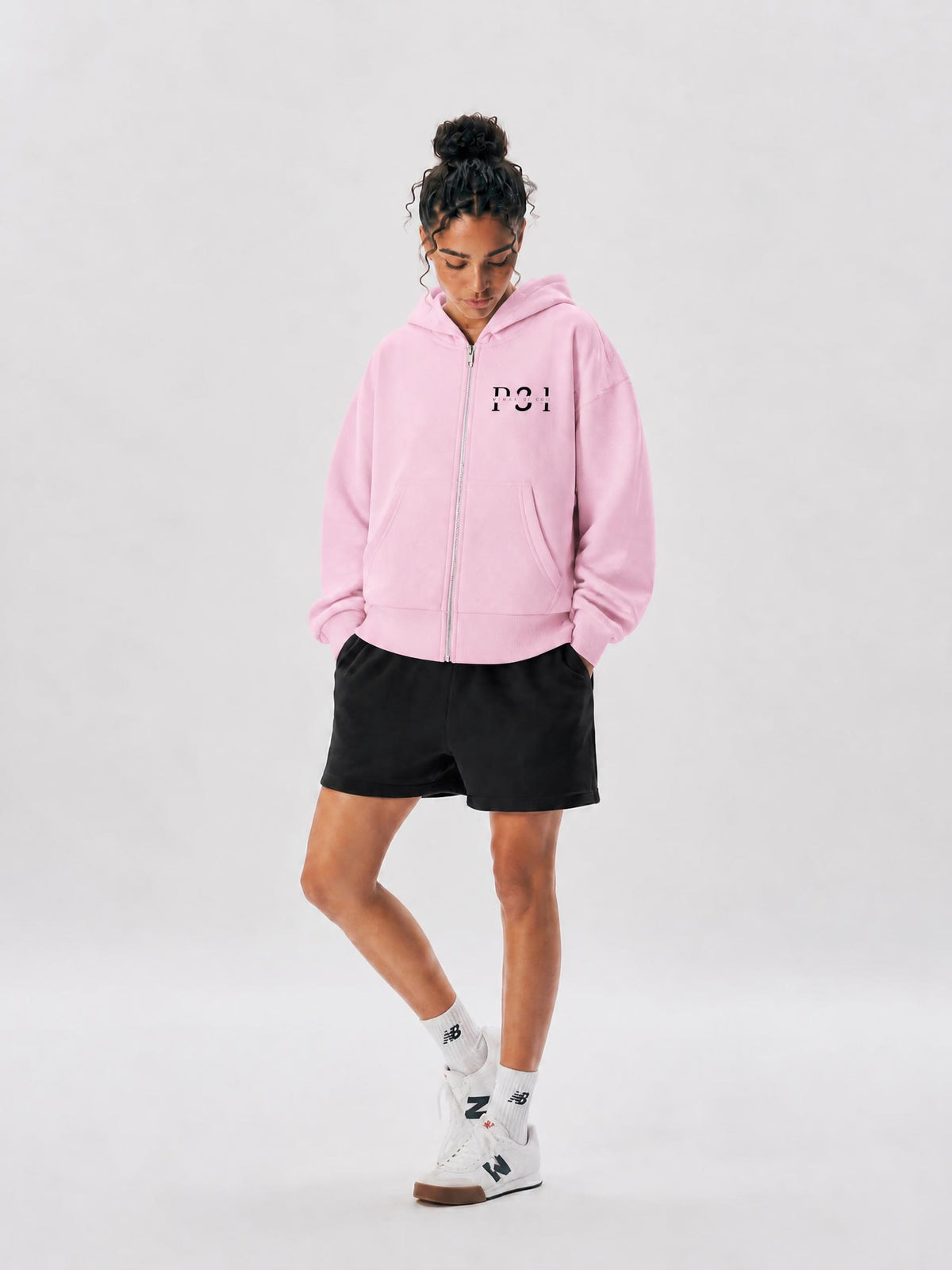 P31 Women's Sparkles Fleece Full Zip Hoodie