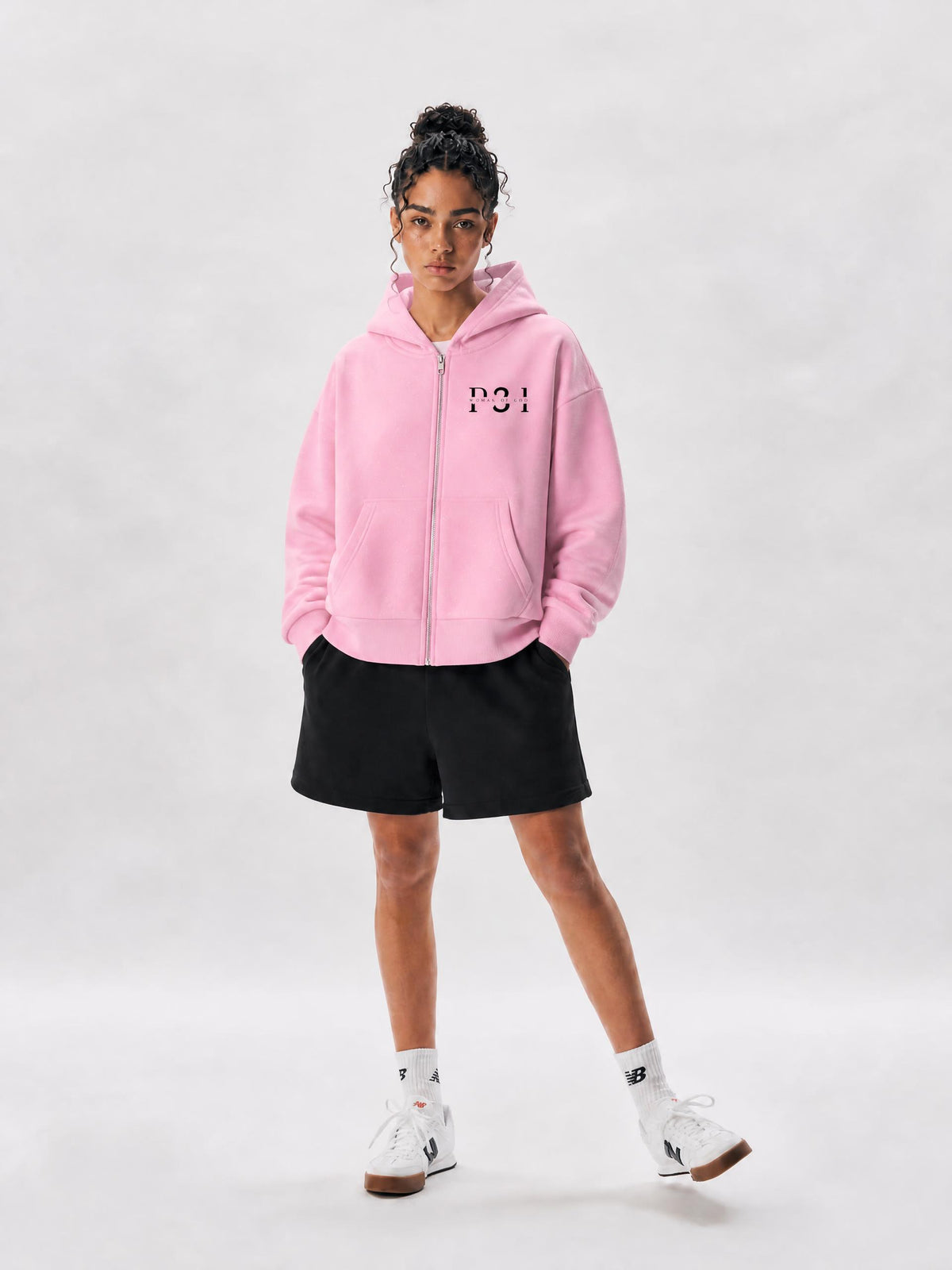 P31 Women's Sparkles Fleece Full Zip Hoodie