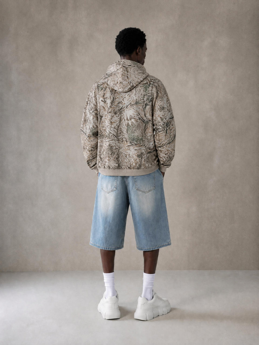 JSMF Oversized Fleece Tree Camo Hoodie
