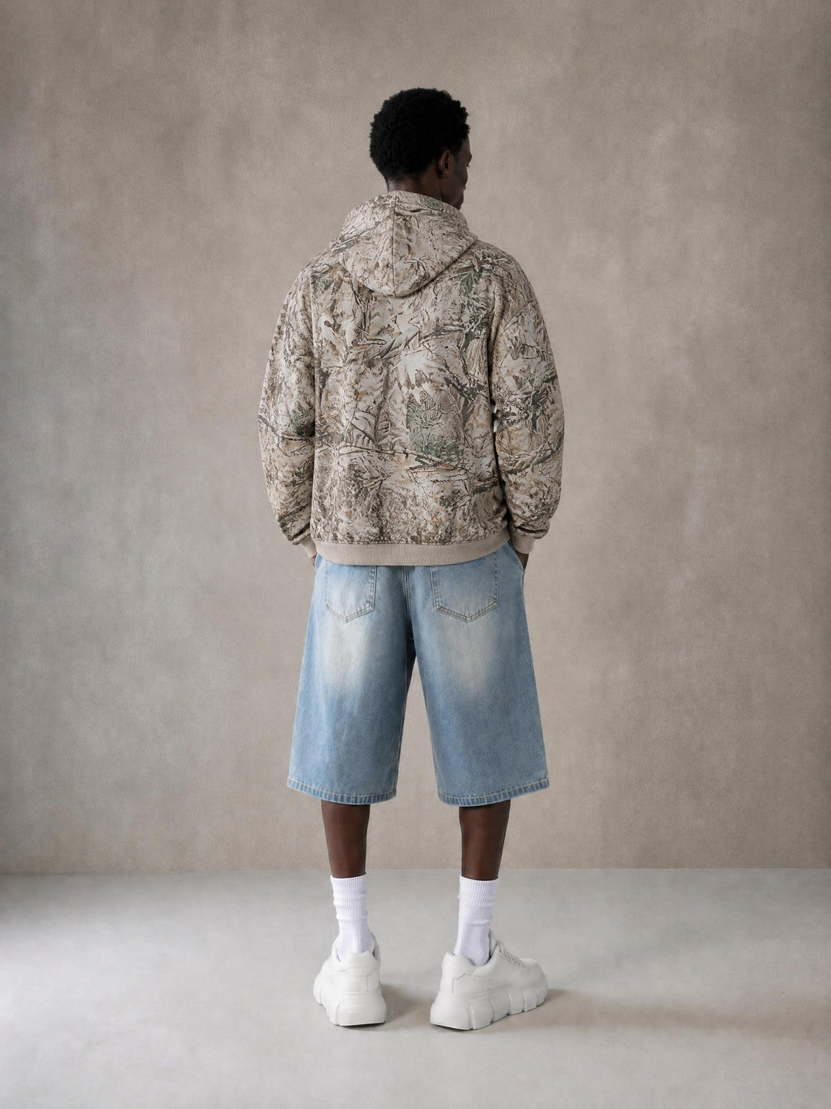 JSMF Oversized Fleece Tree Camo Hoodie