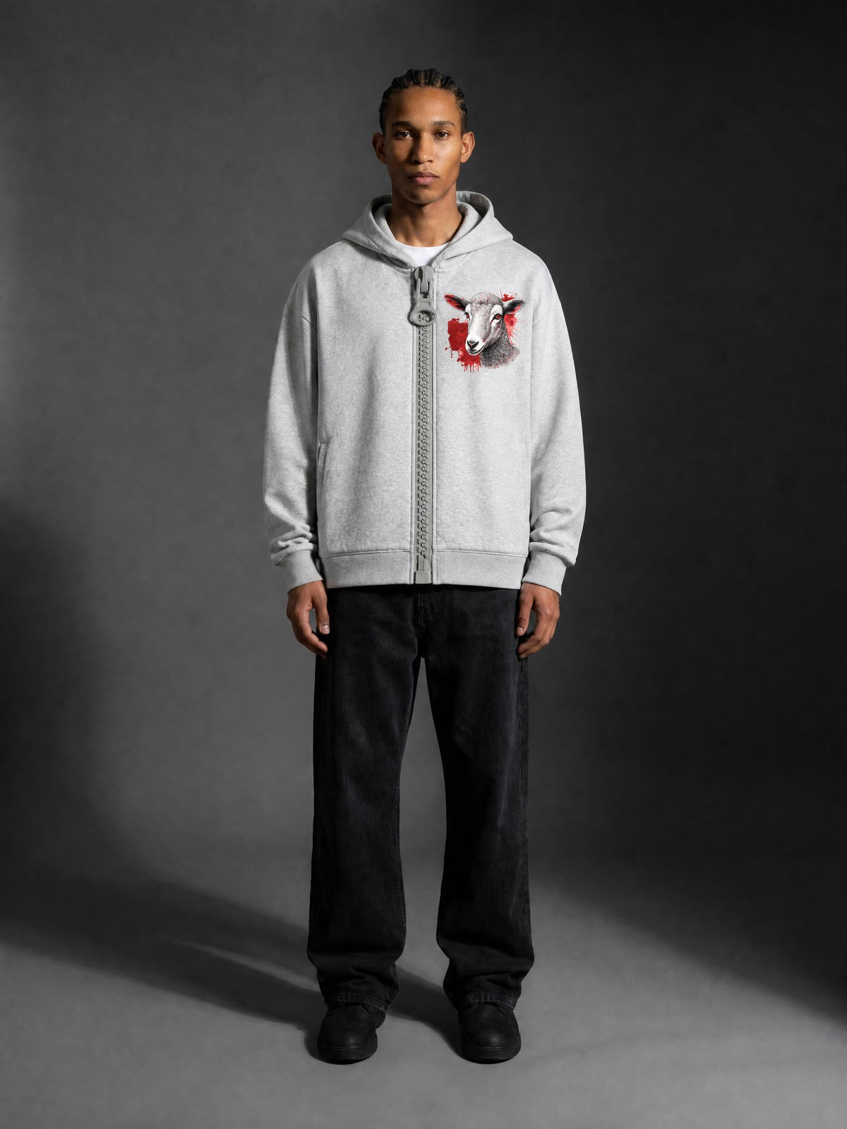 BOL Oversized Fleece Chunky-Zip Hoodie