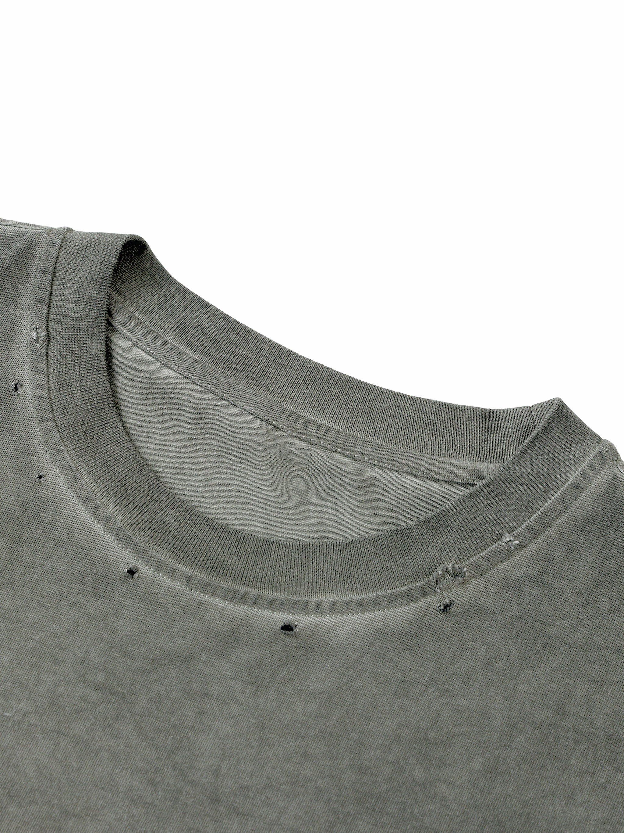 Blood Bought Distressed Grommet Eyelet Tank Top