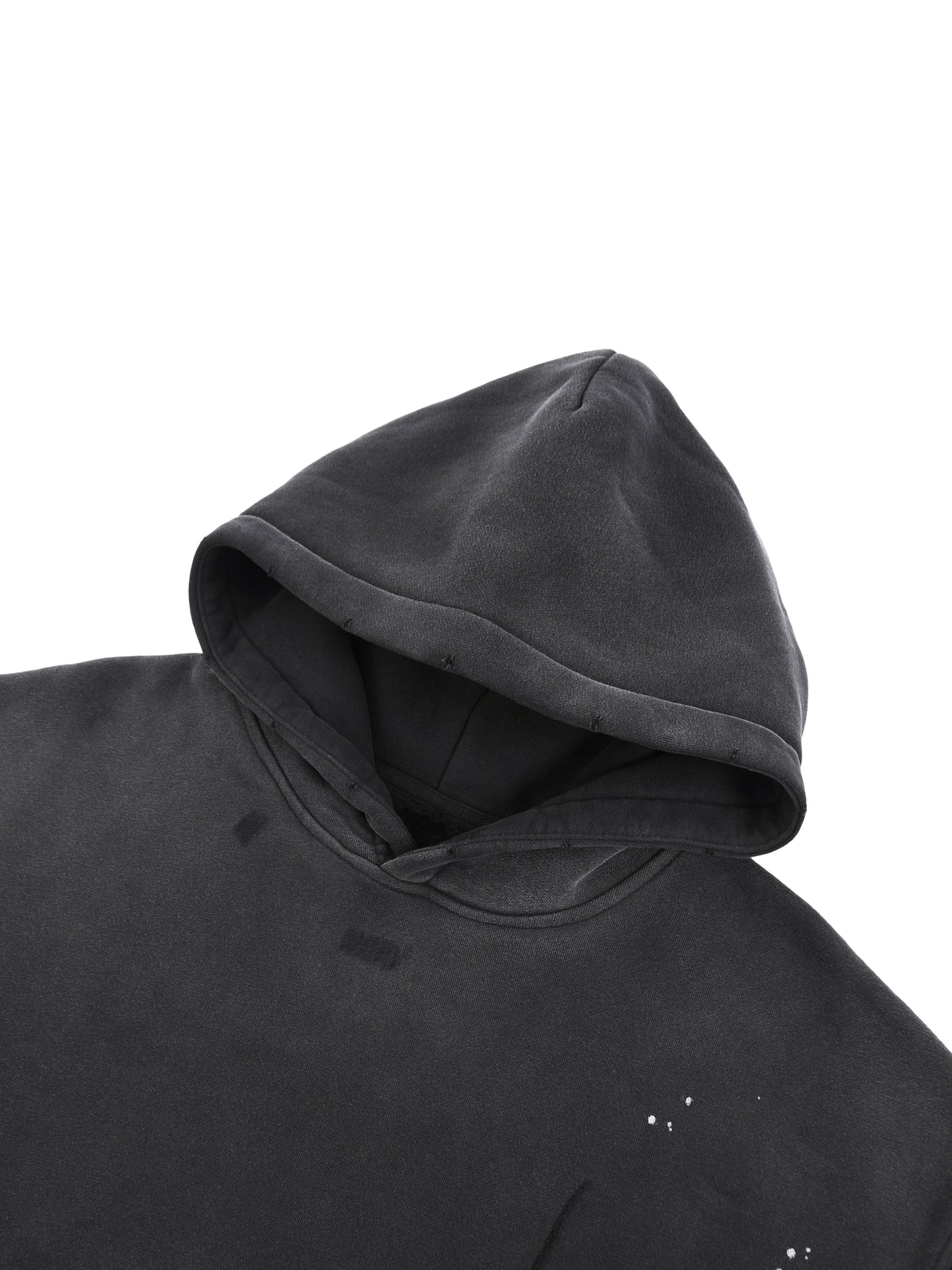 JSMF Vintage Washed Frayed Fleece Hoodie