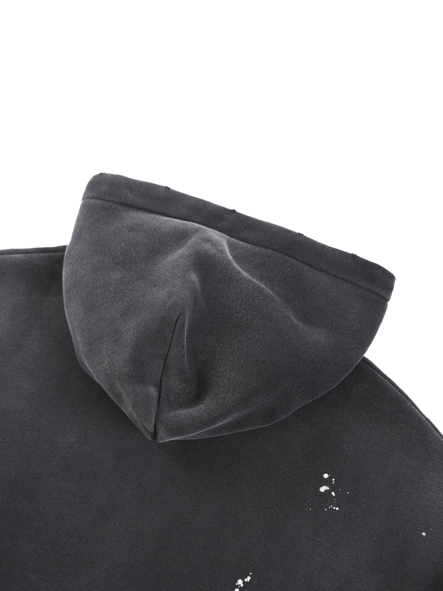 JSMF Vintage Washed Frayed Fleece Hoodie